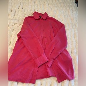 Pink Long Sleeve Button Up Shirt